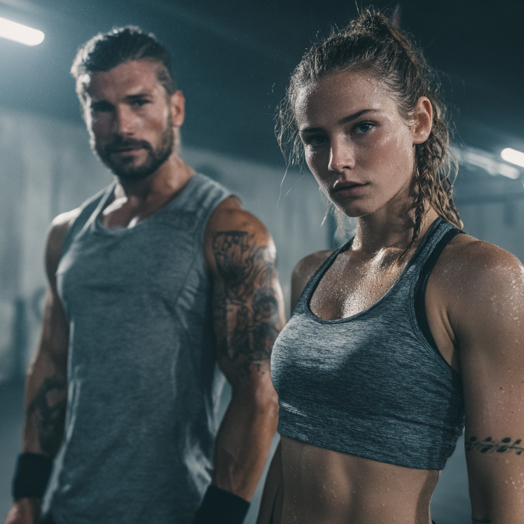 Slovenský fitness tréner ukazuje správnu techniku cvičenia skupine študentov v štúdiu s prírodným svetlom